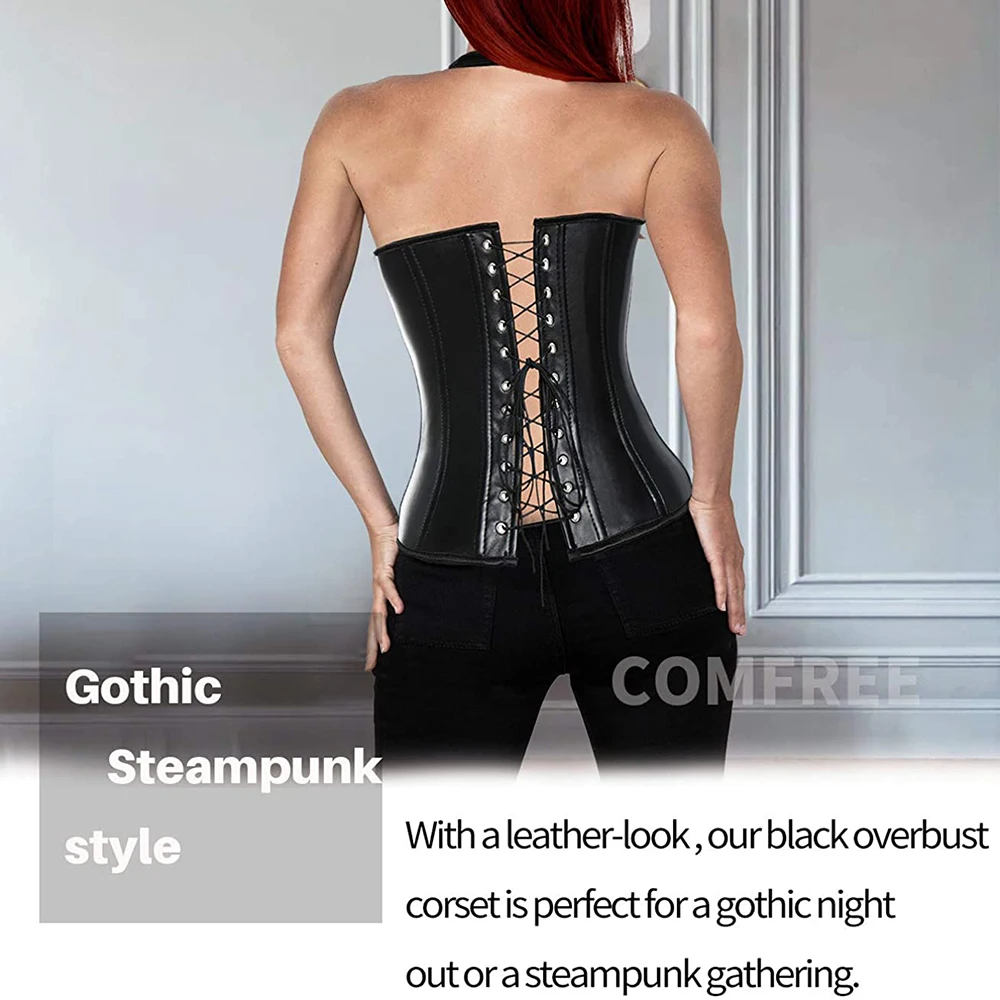 Sexy Women's Steampunk Corset Top Female Gothic Clothing Underbust Waist Bridal Bustier Top Body Shapewear Slimming Clothing