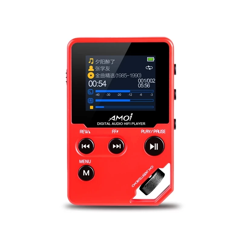 Музыкальный плеер Amoi C10 Hi-Fi MP3-плеер 1 8 дюймов HD без потерь спортивный