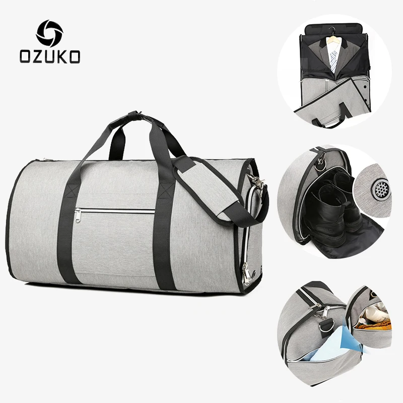 Вместительные дорожные сумки OZUKO для мужчин Многофункциональный чемодан