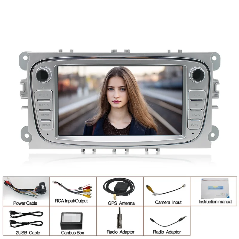 7-дюймовое carplay радио для Focus Mondeo Galaxy S- max c- Бесплатная доставка