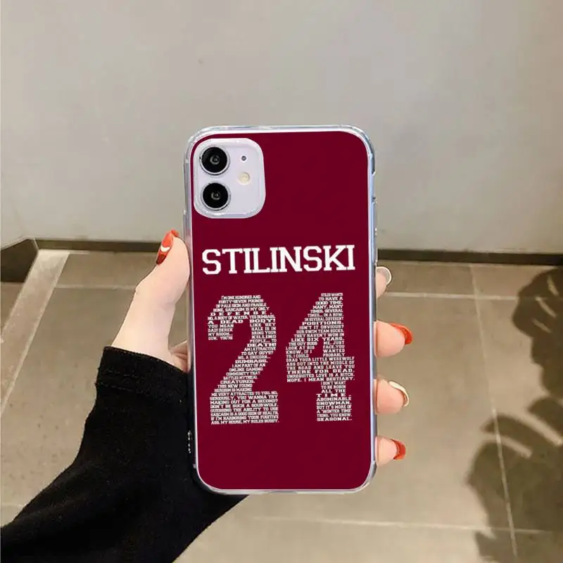 

American teen wolf TV series Phone Case Transparent for iPhone 6 7 8 11 12 s mini pro X XS XR MAX Plus
