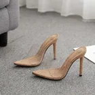 Женские сандалии-желе из ПВХ, на высоком каблуке, Размеры 35-42