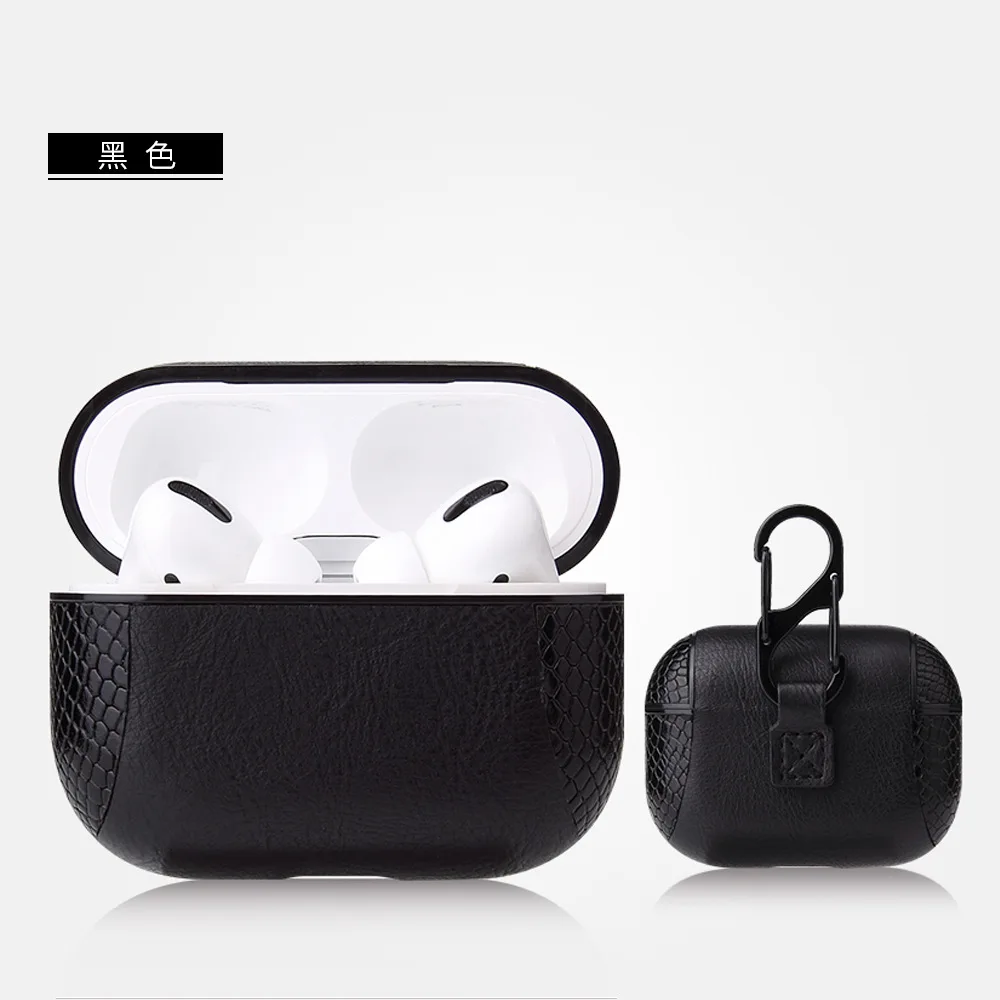 13 Для Airpods pro Bluetooth беспроводная гарнитура бизнес из искусственной кожи коробка для наушников AirPods 3 Зарядный чехол корпус чехол для гарнитуры чехол - Цвет: 13