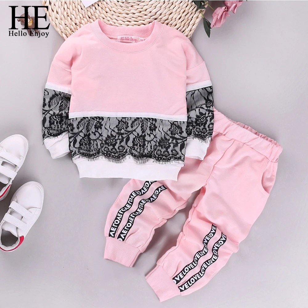 HE Hello Enjoy/комплекты одежды для девочек детский осенний шерстяной свитер с