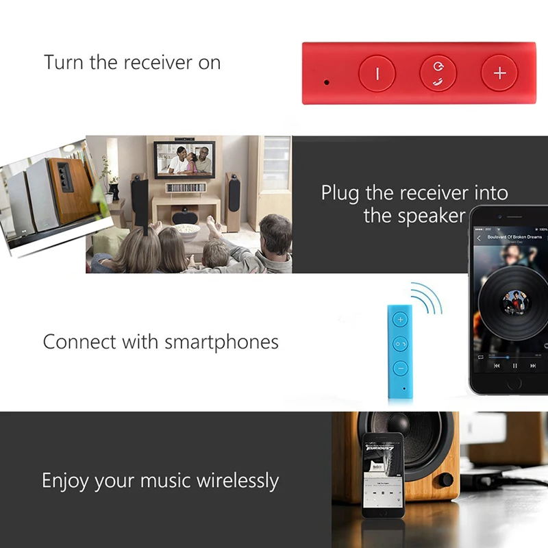 Портативный Bluetooth аудио приемник воротник клип Тип беспроводной адаптер для