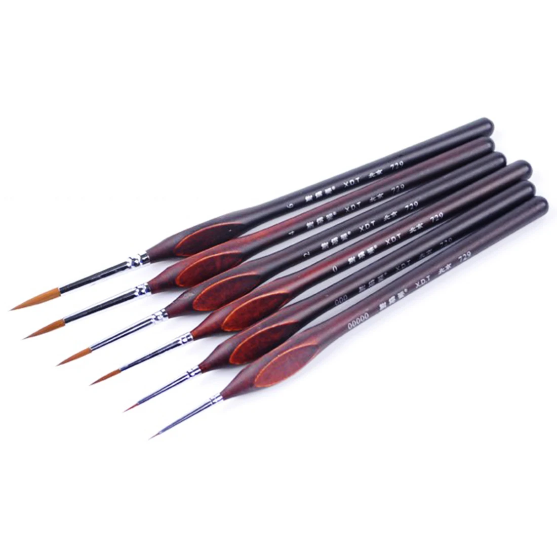 6Pcs Miniature Paint Brushes Set for Fine Detailing and Rock Painting Models by Numbers Supplies Model Building Tool Sets | Игрушки и