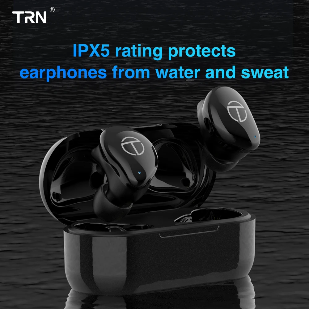 TRN T200 TWS Bluetooth 5.0 earphone True wireless Double Earphone In-Ear HIFI Earphones V80 AS10 O5 X1 X1E T1 E12 O2 BT20 v90 vx |