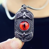 fine hand made retro handsome magic eye double eagle pendant men and women jewelry necklace