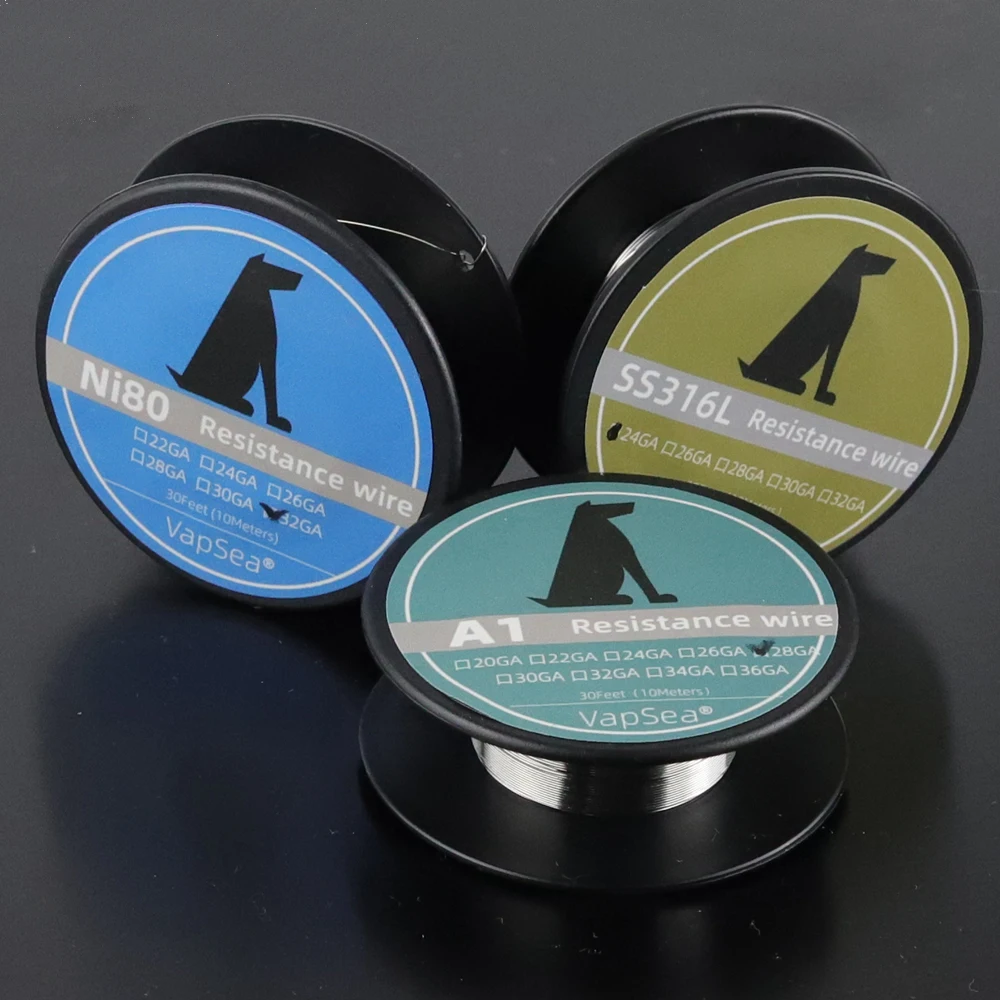 30 футов A1 Kanthal Ni80 SS316L Supefine резисторы нагревательный провод 10 метров DIY распылитель