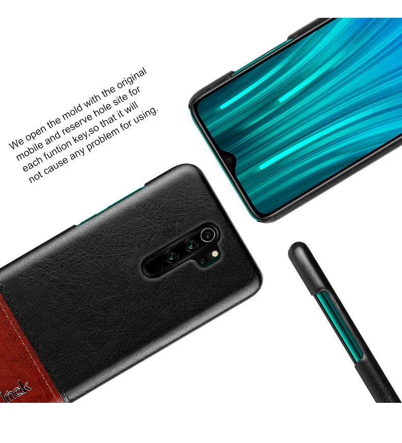 Redmi Note 8 Pro Note8 Роскошная задняя крышка IMAK лаконичный кожаный чехол для Funda Xiaomi Redmi Note 8 Pro Чехол Redmi Note 8 чехол