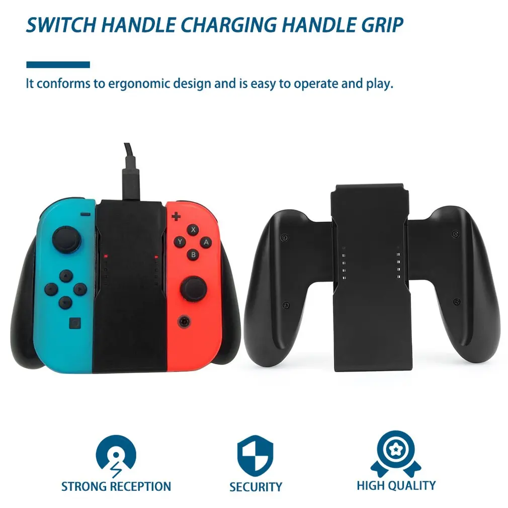 

Comfort Grip Handle Bracket Support Holder Charging Station With LED For Nintend Switch Joy-Con Plastic Handle Bracket Holder