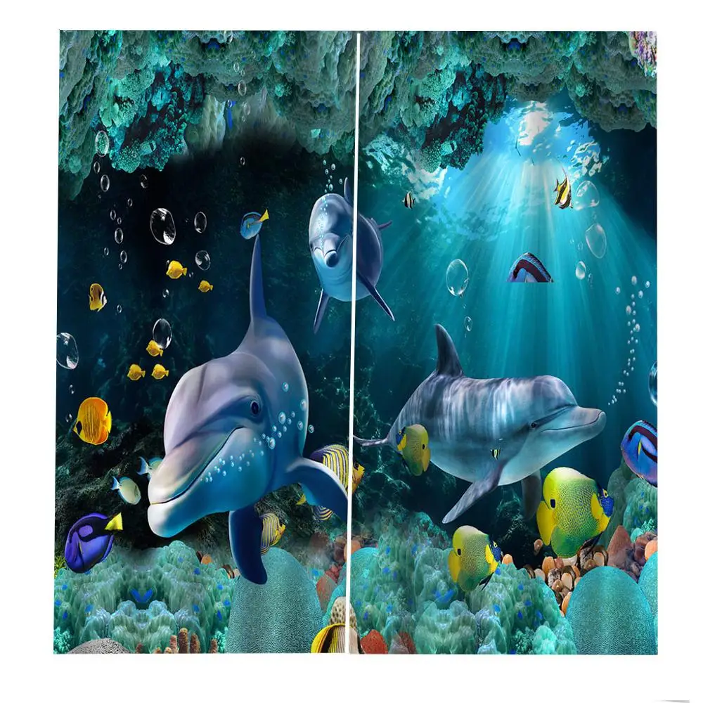 Светонепроницаемые занавески 3D Оконные Занавески для гостиной спальни Cortinas