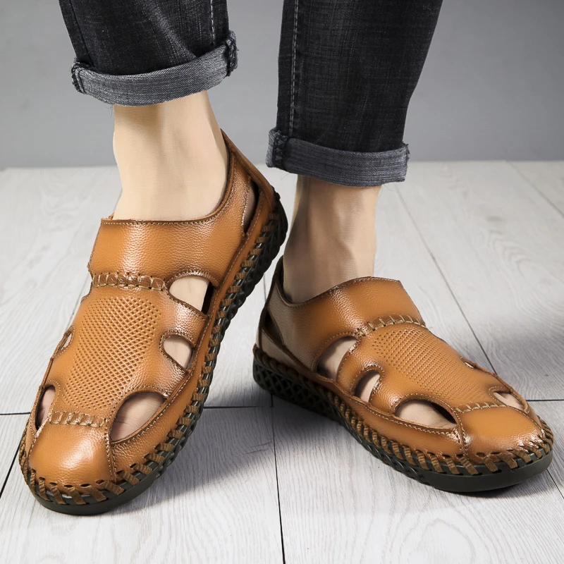 Hombre модные мужские дышащие кроссовки слипоны корейские|Сандалии| |