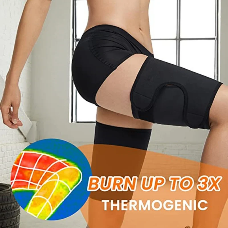 

Neoprene Sauna Sweat Thigh Trimmers Warmer Slender Shaping Legs Belt Fat Burning Wraps Slimming Leg Shaper Thermo Compress Strap