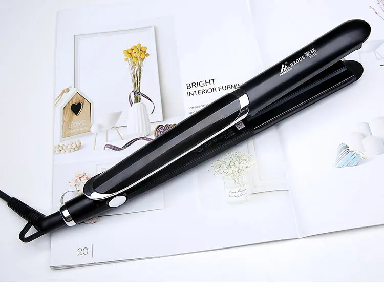 2 in 1 Tourmaline Ceramic Far-Infrared Hair Straightener Curler Curling Straightening Wide Plate Flat Iron Styling Tools | Красота и