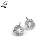 ssteel 925 sterling silver earrings womens zircon luxury wheat stud earrings for women cute trend 2021 accessories jewelry