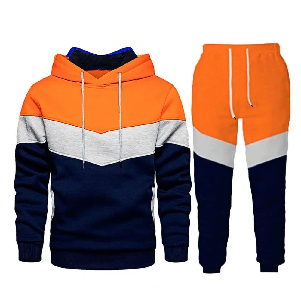 

2pcs/Set Men's Sets Hooded Sweatshirt Pullovers Long Pants Two-piece Set Men Tracksuits conjuntos masculinos спортивный костюм