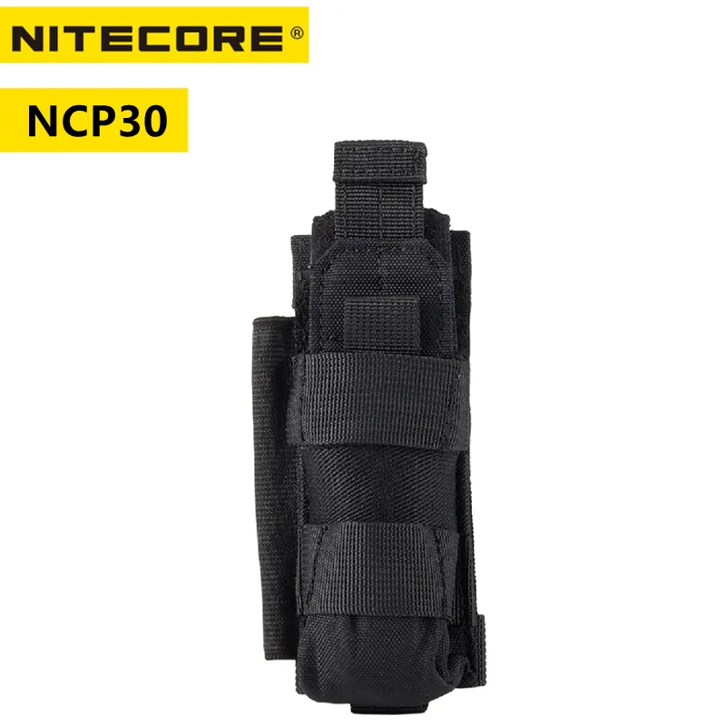 

WHOLESALE NITECORE NCP30 Outdoor Tactical Holster Hunting Equipment 2 COLOR Holder Case 1000D Nylon Flashlight Accessories