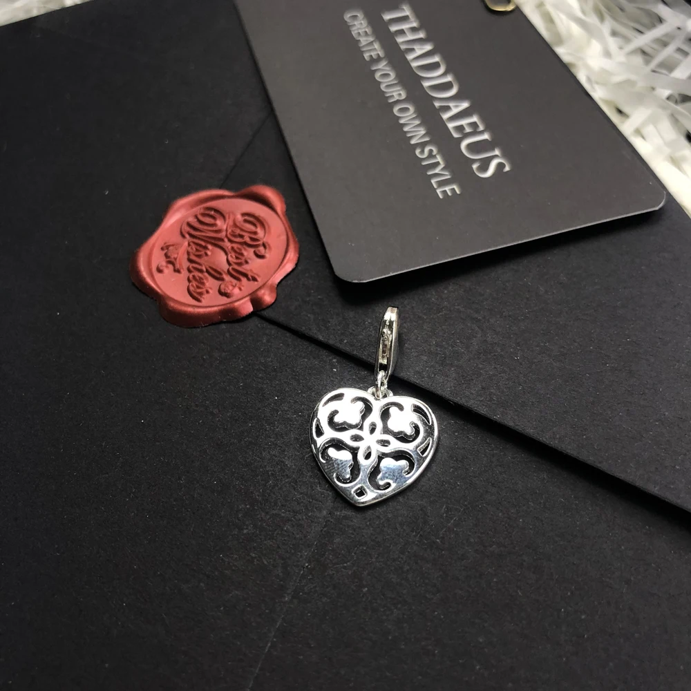 Романтическое сердце подвеска из бусин в форме горного хрусталя подарок для