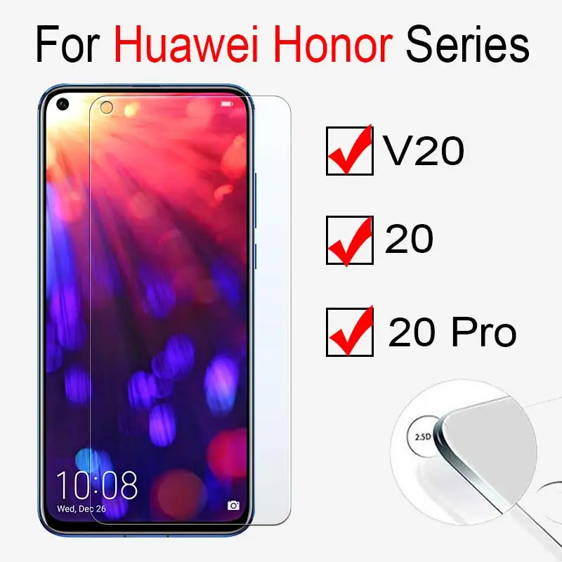 2.5D Закаленное стекло для huawei Honor V20 View 20 Pro 10 i защита экрана 9H HD Защитное стекло для Honor 10i V 20 Pro Glas