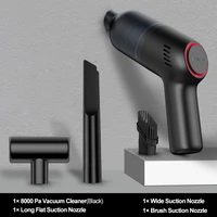8000pa mute black car vacuum cleaner handheld wireless portable home auto interior cleaner strong suction mini cordless cleaner