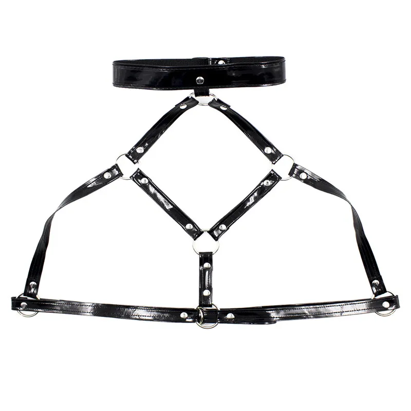 Мужские сексуальные трусики для пениса черные латексные регулируемые G-стринги с