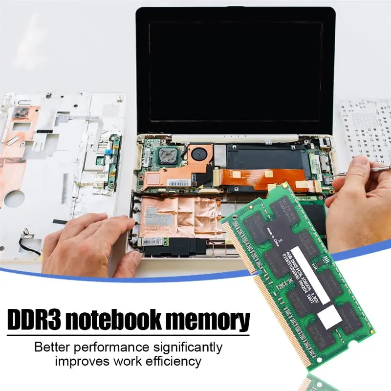 

DDR3 4GB 1600MHz Notebook Memory Adapter 1.35V Computer RAM High Speed 204PIN Memory Strip Green For Notebook Laptop