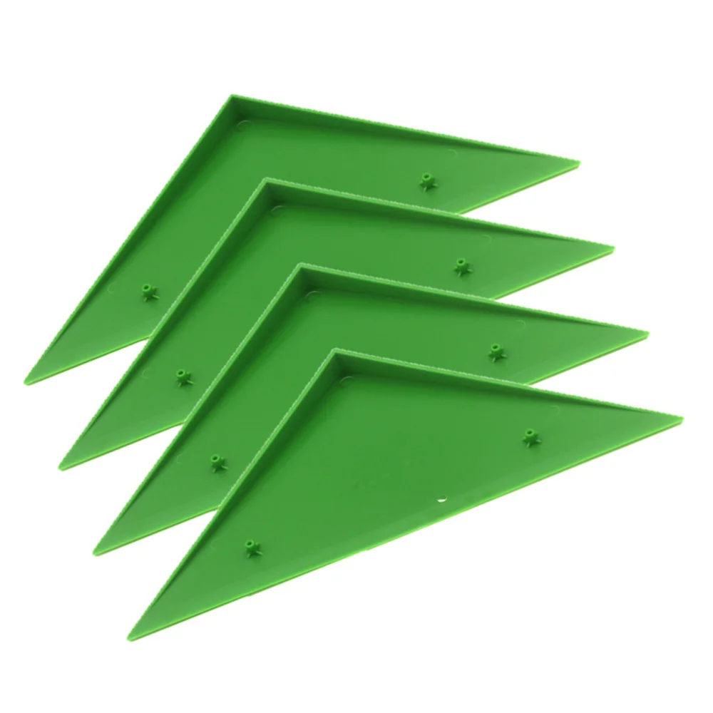 

4PCS Durable Triangle Foosball Table Football Table Corner Edge Protector Fit for Most Foosball Tables Green