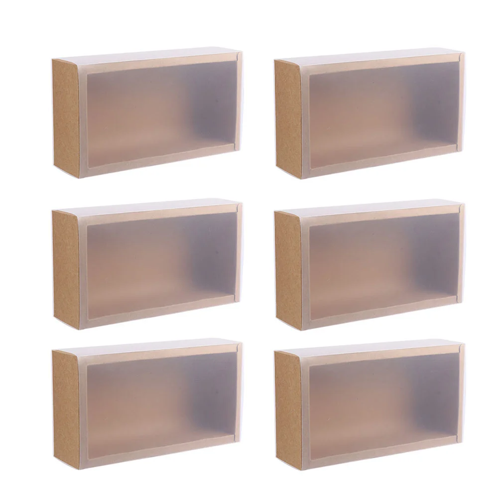 

6pcs Paper Display Boxes Unique Perfume Wrapping Boxes Candy Cases Packing Boxes