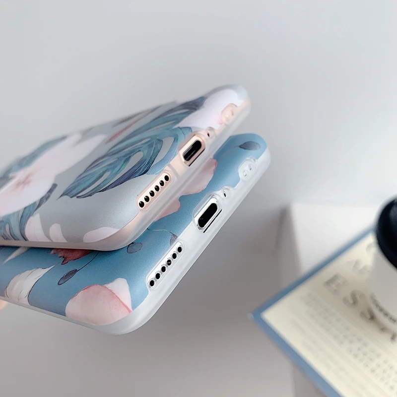 Чехол P40 Lite для Etui Huawei P30 Pro винтажный силиконовый чехол с зелеными листьями и