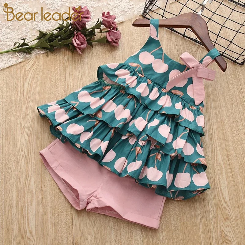 Bear Leader/комплекты для девочек Новая летняя повседневная одежда детские комплекты