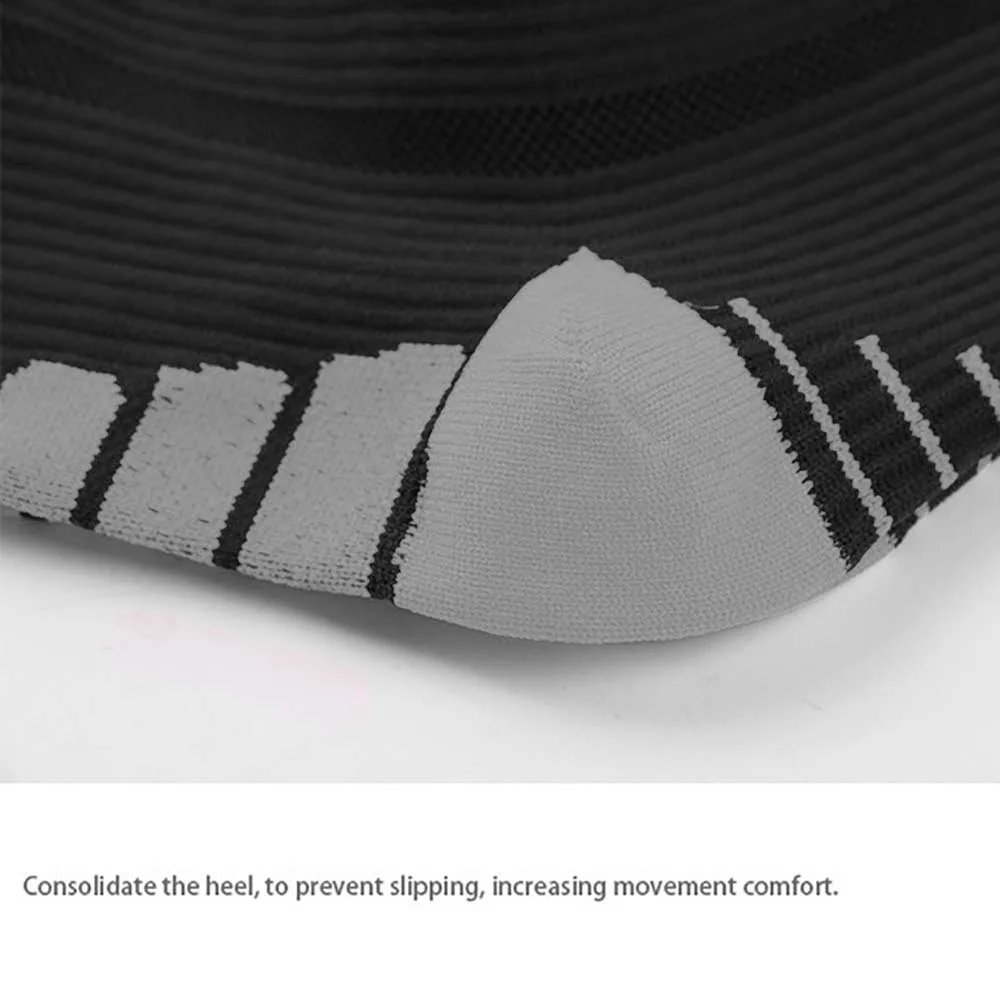 

Men Women Compression Socks Fit For Sports Black Compression Socks Anti Fatigue Pain Relief Knee High Stockings 1 Pair