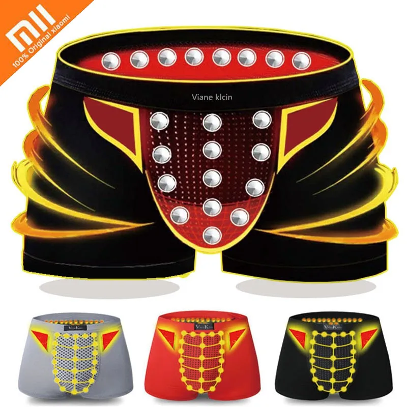 

Нижнее белье Xiaomi Магнитная терапия для мужчин, удобные дышащие шорты с трехмерным карманом и U-образным дизайном