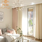 Роскошные однотонные шторы принцессы в скандинавском стиле, светонепроницаемые занавески для гостиной и спальни, товары на заказ