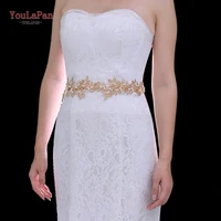 youlapan sh353 sparkly skinny belt gold leaf wedding belt with pearls womens formal belts wedding waist belt jeweled dress belt
