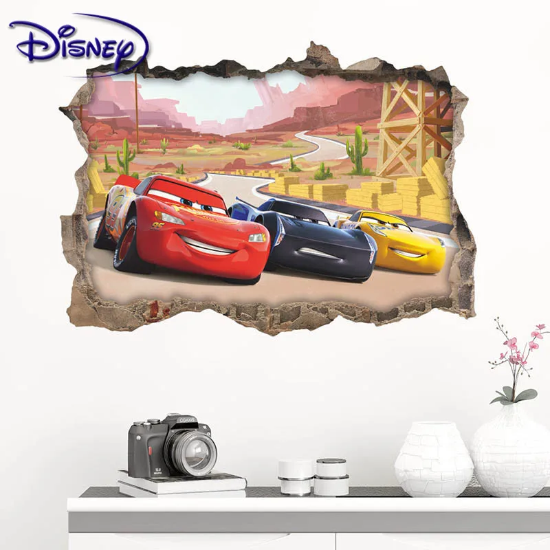 

Disney car mobilization stickers children's room bedroom layout stickers kindergarten decorative painting stickers