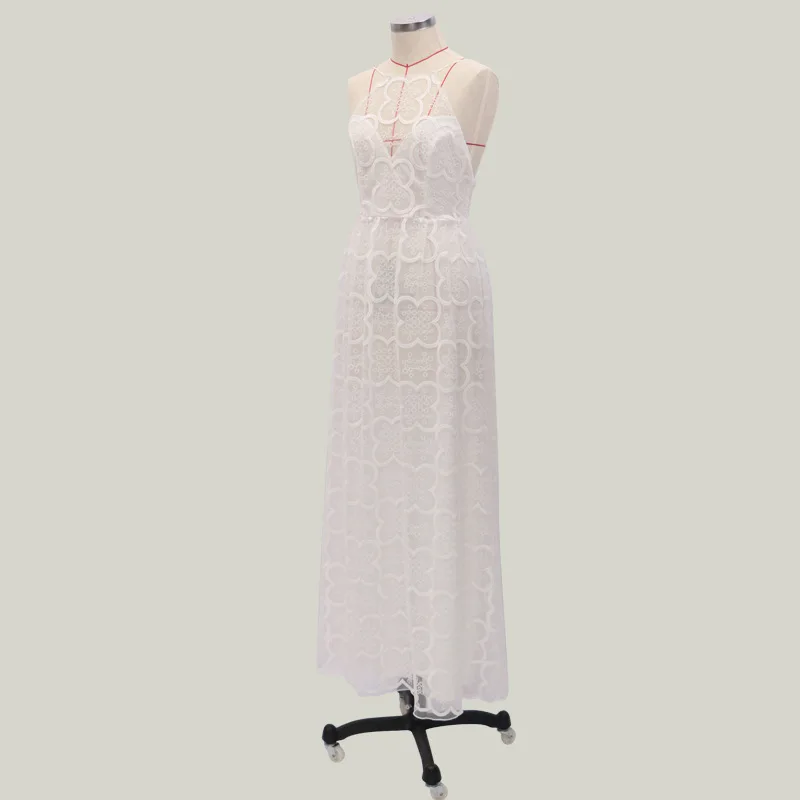 Длинное платье для свадебной вечеринки женские белые кружевные вечерние платья