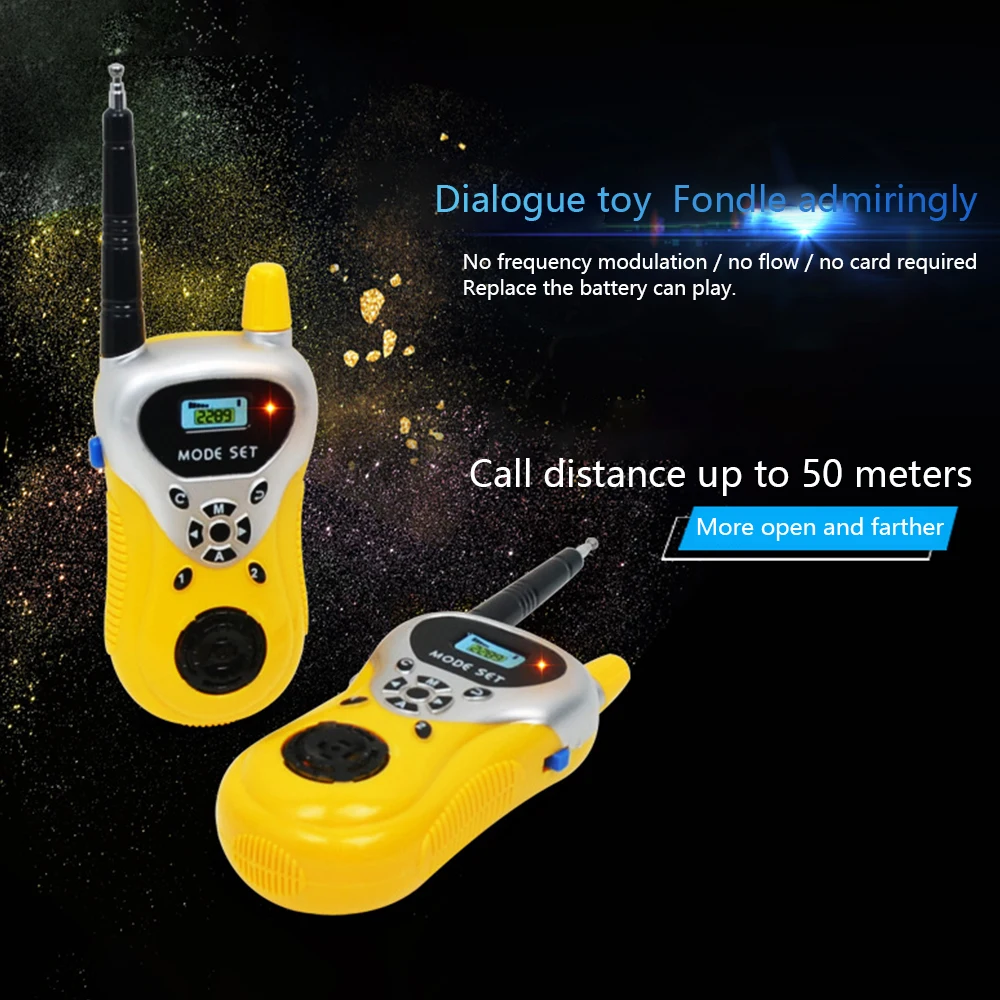 

Children's Mini Walkie Talkie Toy 2 Pack Electronic Gadgets Wireless Call Parent-child Interaction Exchange Outdoor Toys 2289