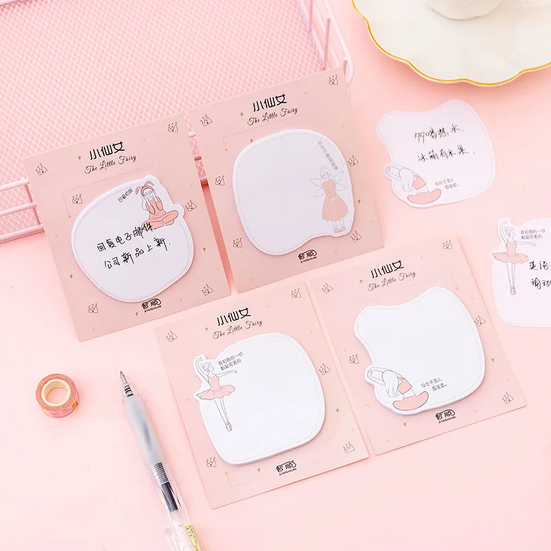 

30sheets/1pcs Little fairy Memo Pad Kawaii Stationery Cute Planner Stickers Sticky Notes Memo Sheets Kawaii School Supplies