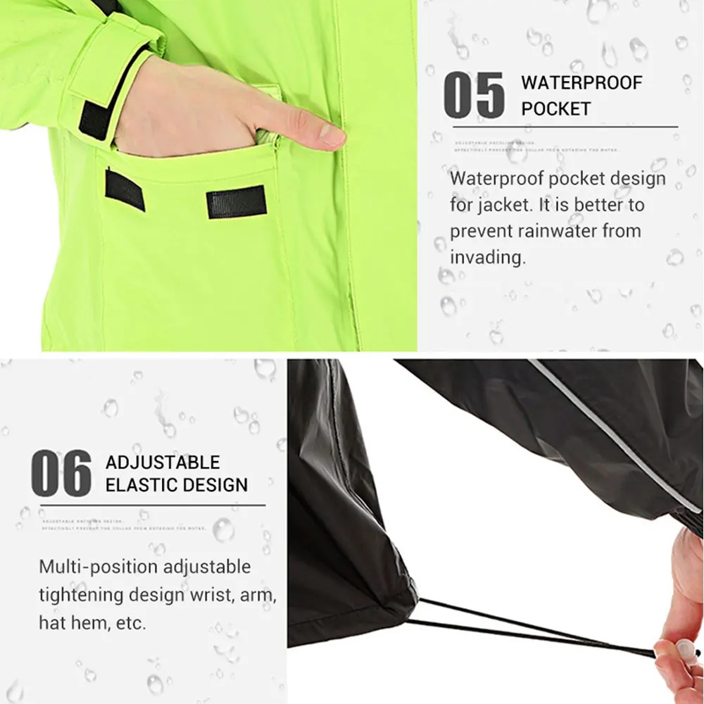 Мотоциклетный дождевой костюм водонепроницаемый дождевик + дождевые штаны