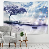 psychedelic oak bodhi tree tapestry wall hanging hippie tapestry trees boho tapisserie wall carpet chic scenery home decor