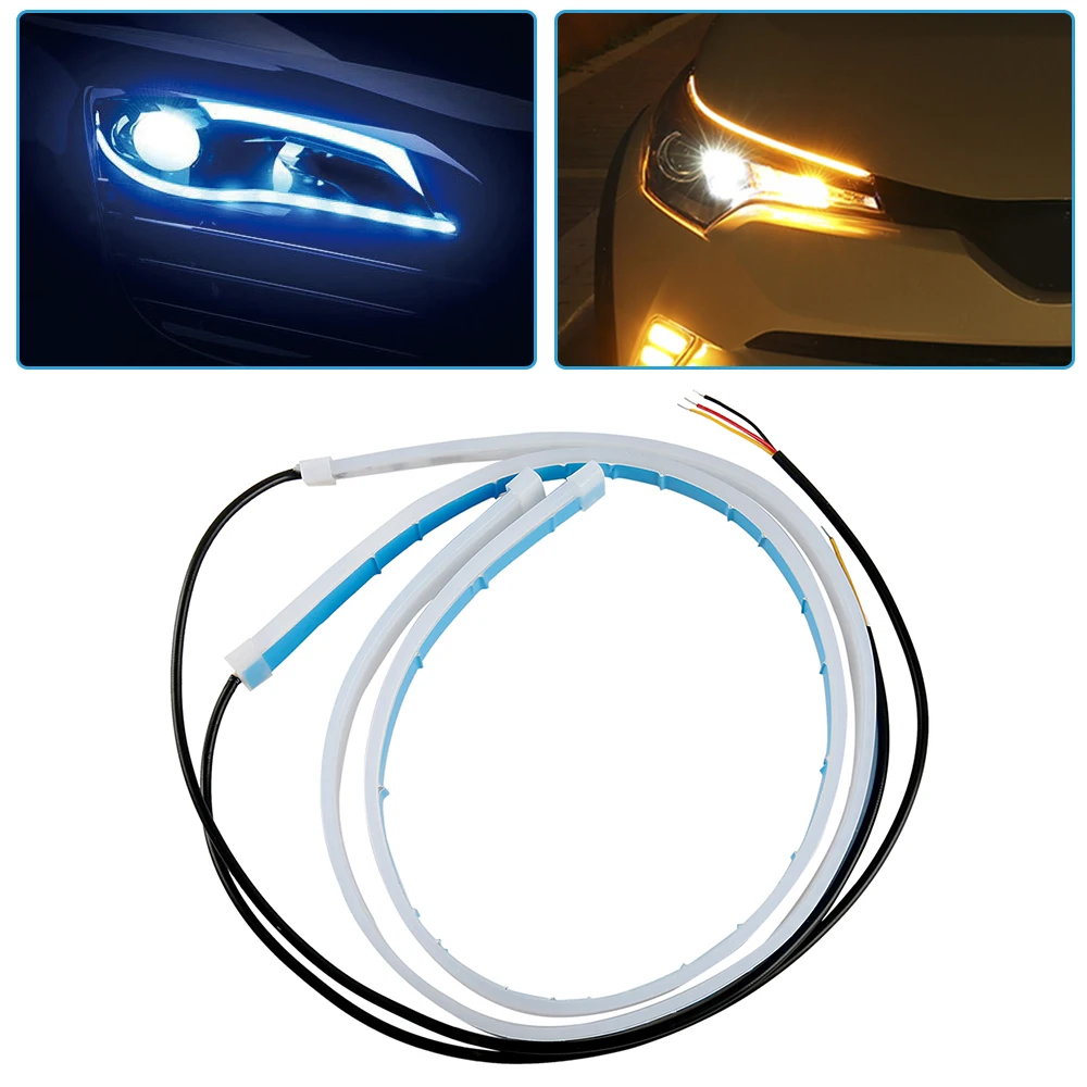 2 шт. Автомобильные светодиодные направляющие 60 см|Аксессуары для фар авто| |