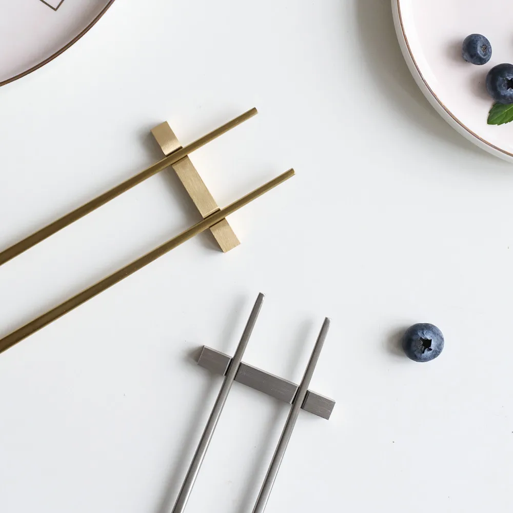 Металлический держатель для палочек из нержавеющей стали розовое золото