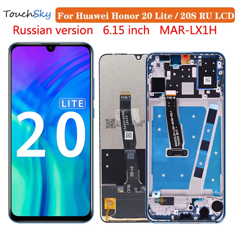 6 15 ''дисплей для Honor 20s MAR LX1H ЖК дисплей сенсорный экран сменный 20 Lite русский