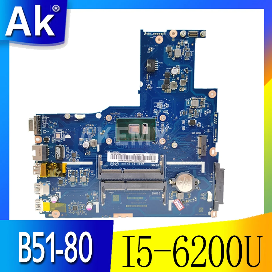 

High quality For Lenovo Thinkpad B51-80 E51-80 Laptop motherboard BIWB6/B7/E7/E8 LA-D102P With SR2EY I5-6200U CPU 100% working