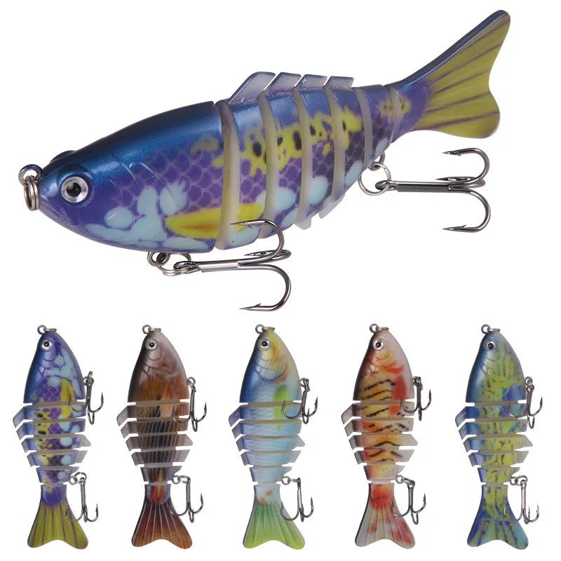 

1pc 9.5cm 15.5g swimbait lure Multi Jointed fish Wobblers Lifelike Fishing Lure 7 Segment Swimbait Crankbait Fishing Accessories