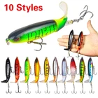 Топвотер, рыболовная приманка, 1 шт., 10 см, 13 г, искусственная жесткая приманка, мягкая рыболовная снасть, вращающийся хвост