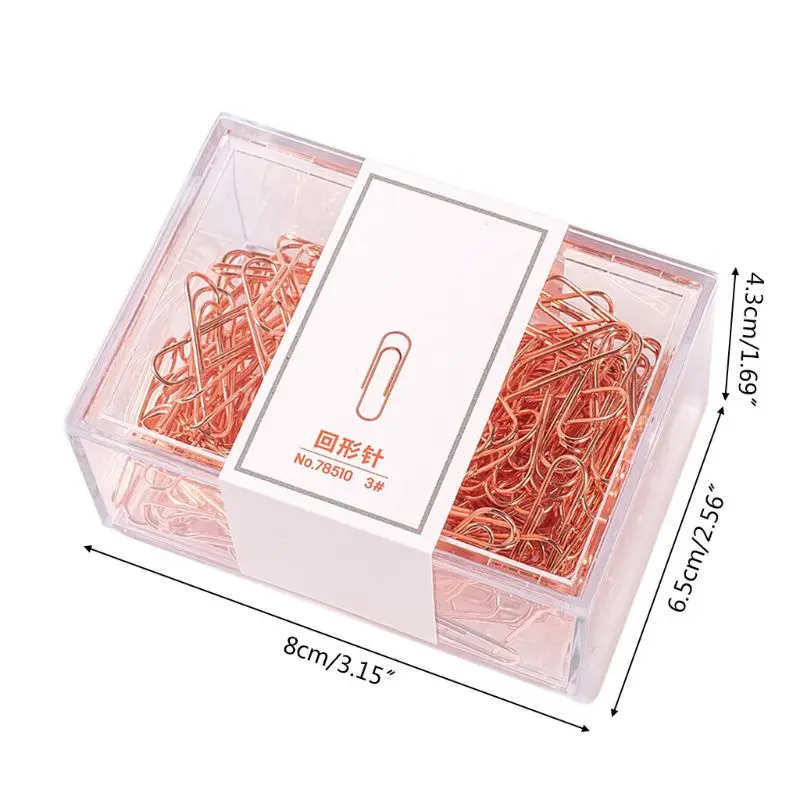 

160pcs Mini Metal Paper Clips Bookmarks Photo Letter Binder Clip Stationery School Office Supplies