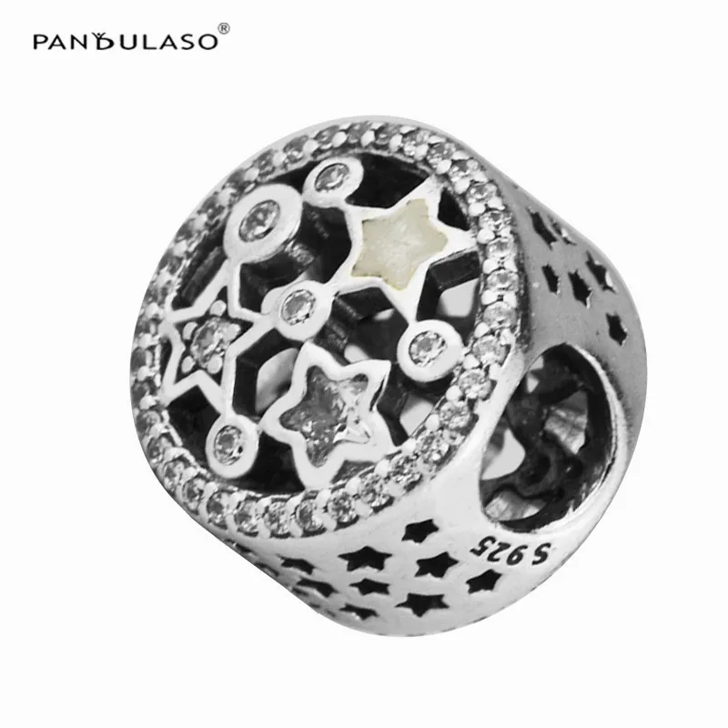 

Beads For Jewelry Making Illuminating Stars Charm Silver Enamel Fits European Charms Bracelets Woman DIY Sterling Silver Jewelry