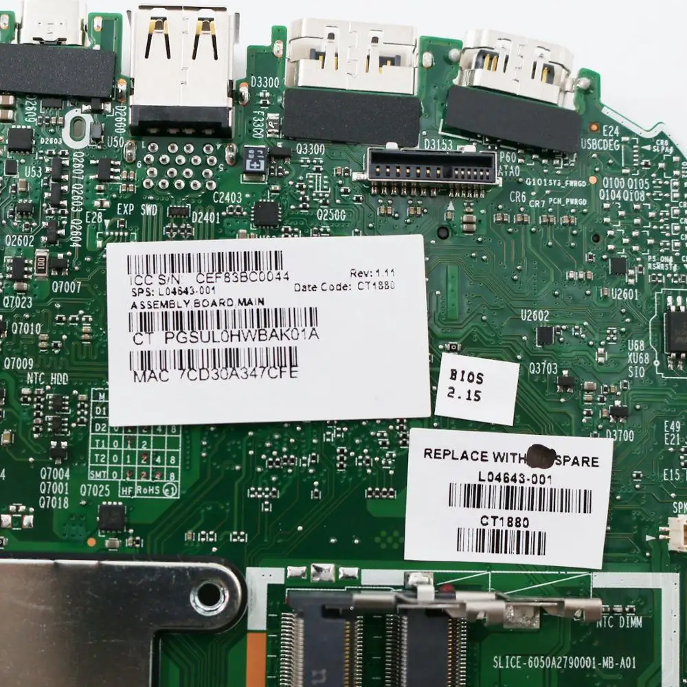 941780-001 для HP Elite Slice G1 материнская плата настольного компьютера L04643-001 6050A2790001 100%